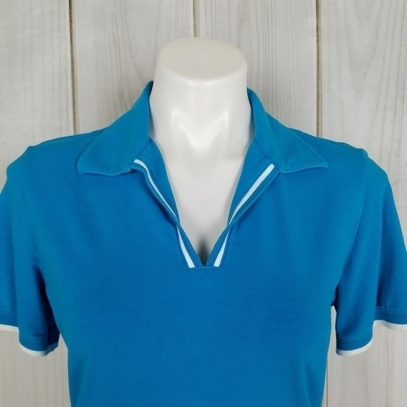 EP Pro Golf Blue V Neck Top - Picture 3 of 8